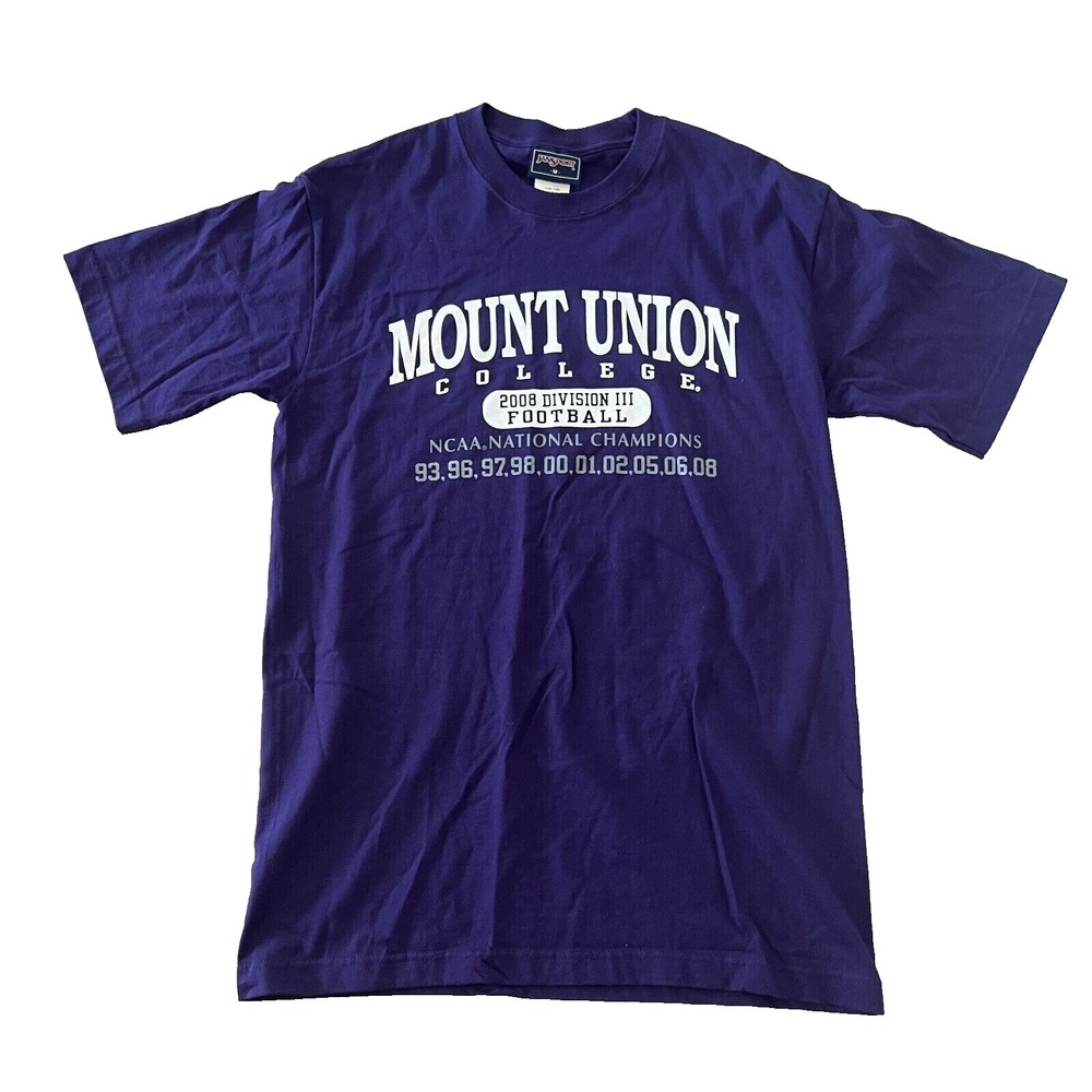University of Mount Union Shirt Mens Medium Purple College Purple Raiders - Picture 1 of 7